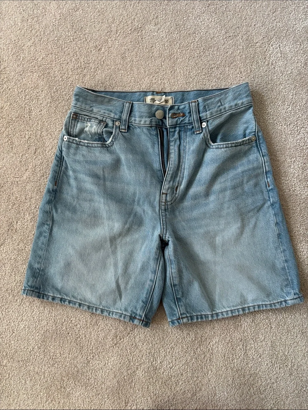 Madewell 100% Cotton Baggy Jean Shorts